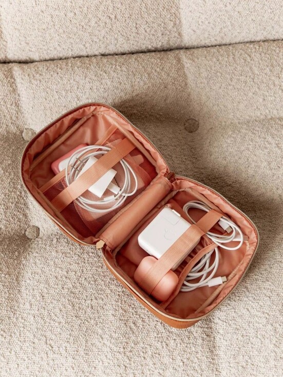 Poppy & Peonies Handbags - The Teched Out Case Cognac New